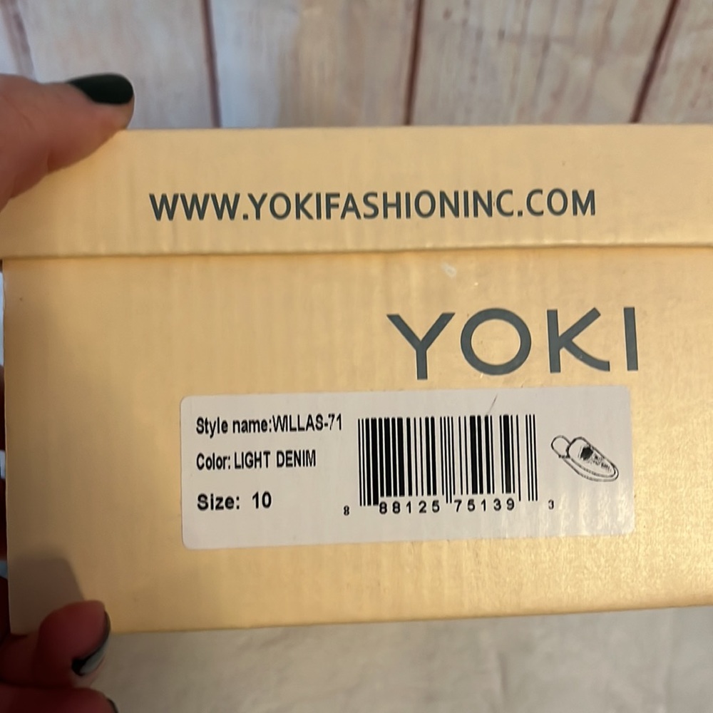 NIB Yoki Willas light denim mules - Picture 4 of 4